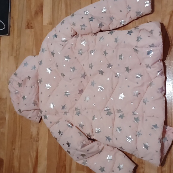 Light pink silver stars 🌟 Puffer SIZE 12 - Picture 6 of 8